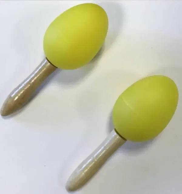 Extreme DP12 COPPIA MARACAS IN PLASTICA MANICO IN LEGNO COLORE GIALLO